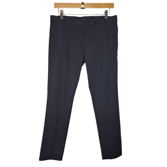 Joseph Pants - JOSEPH Navy Micro-Pattern Tailored Slim Ankle Trousers Pants Womens Size 40